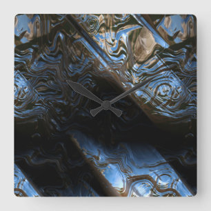 Sci-Fi Metal Art 2-1 Clock