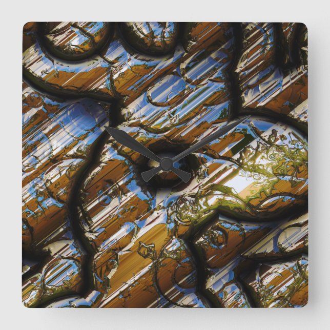 Sci-Fi Metal Art 2-9 Clock (Front)