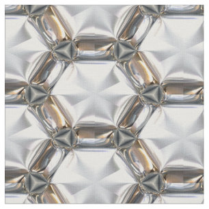 Sci-Fi Metal Patterns 4 Custom Fabric