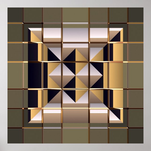Sci-Fi Metal Patterns 6 Posters (Front)
