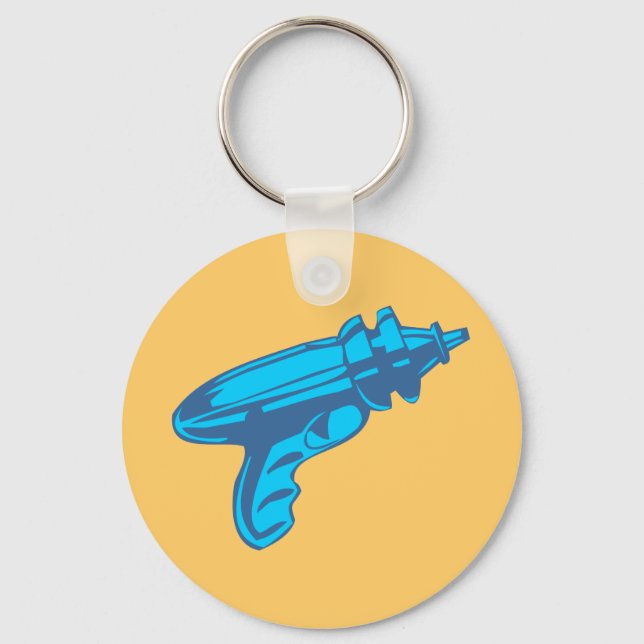 Sci-Fi Ray Gun Laser Pistol Key Ring (Front)