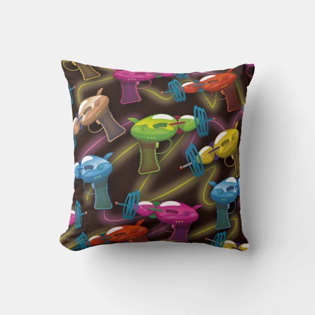 sci fi ray guns cushion (Front)
