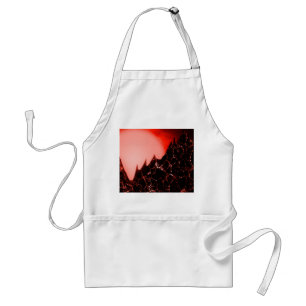 sci-fi red fantasy futuristic standard apron