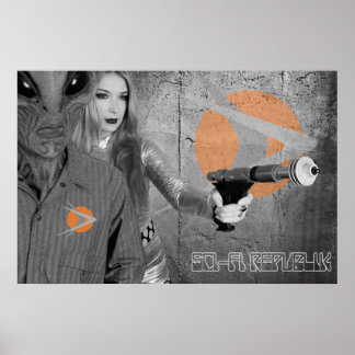 Sci-Fi Republik "Ray-Gun and 33" Design  Poster