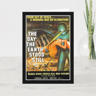 Sci Fi Robot Halloween Earth Invasion Science Fict Card