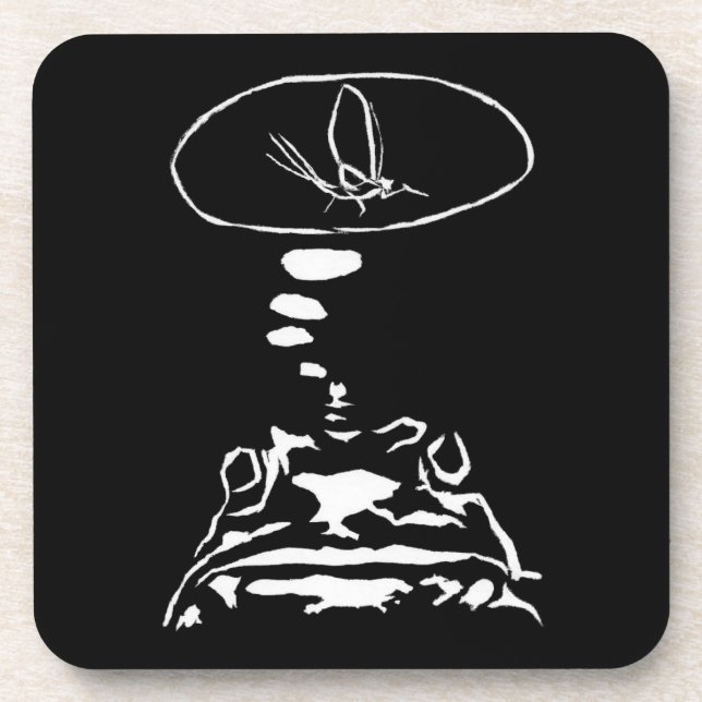 Sci-Fi smart animals "Hungry Frog Dreams"          Coaster (Front)