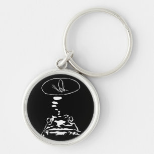 Sci-Fi smart animals "Hungry Frog Dreams"          Key Ring