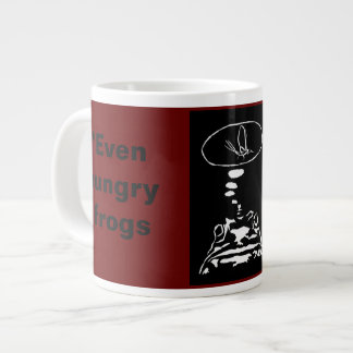 Sci-Fi smart animals "Hungry Frog Dreams" Large Coffee Mug