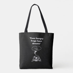 Sci-Fi smart animals "Hungry Frog Dreams" Tote Bag