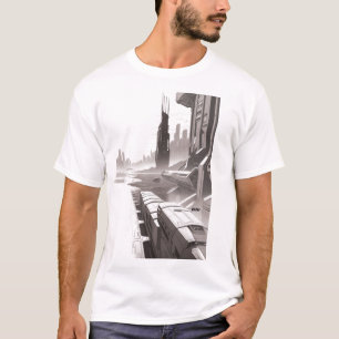 Sci-Fi T-shirt Traversing the Universe 01 I Front