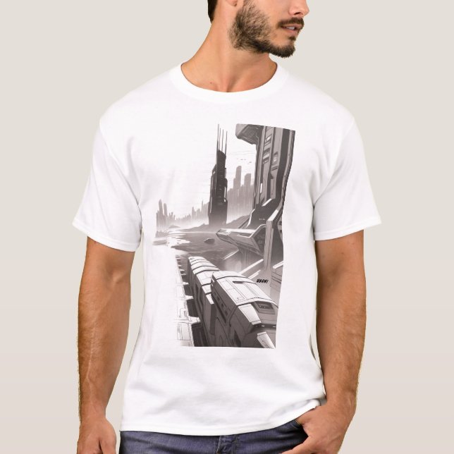 Sci-Fi T-shirt Traversing the Universe 01 I Front (Front)