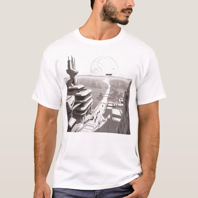 Sci-Fi T-shirt Traversing the Universe 02 A Front (Front)