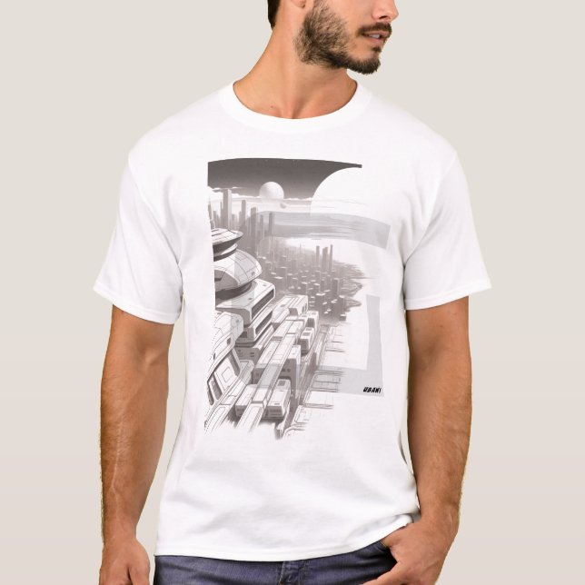 Sci-Fi T-shirt Traversing the Universe 02 D Front (Front)