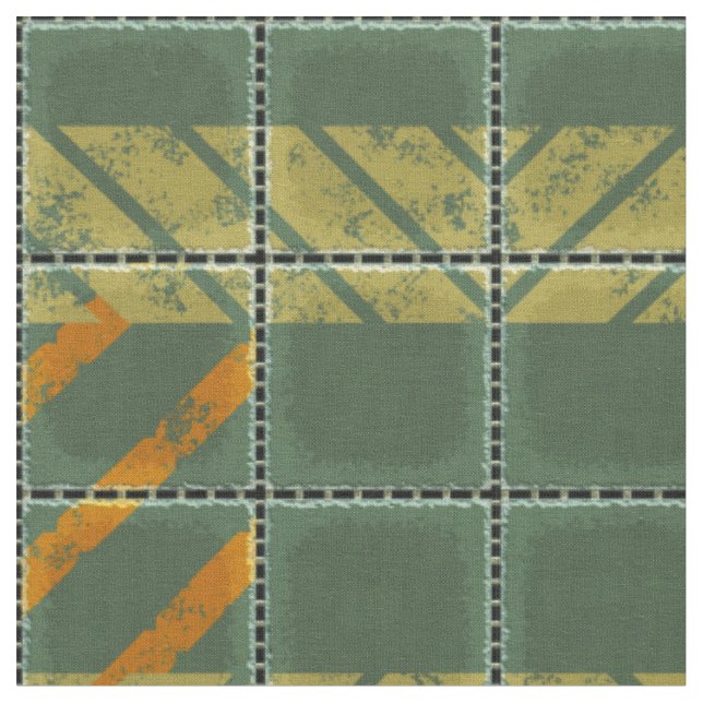 Sci-Fi Tiles 2A Custom Fabric (Close Up)
