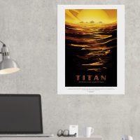 Sci-Fi Travel Ad, Moon Titan