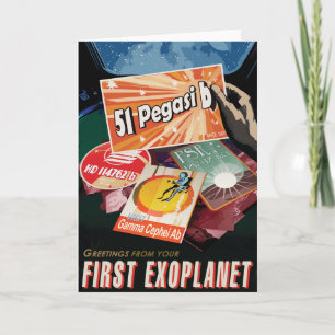 Sci-Fi Travel Ad, Planet 51 Pegasi b Card