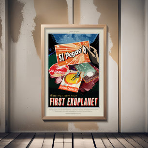 Sci-Fi Travel Ad, Planet 51 Pegasi B Photo Print
