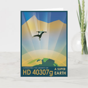 Sci-Fi Travel Ad, Planet HD 40307g Card