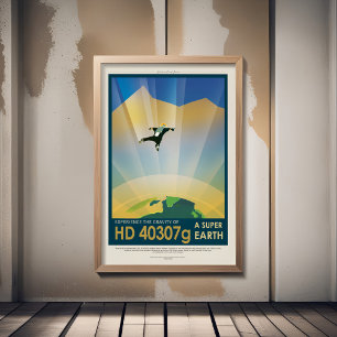 Sci-Fi Travel Ad, Planet HD 40307g Photo Print