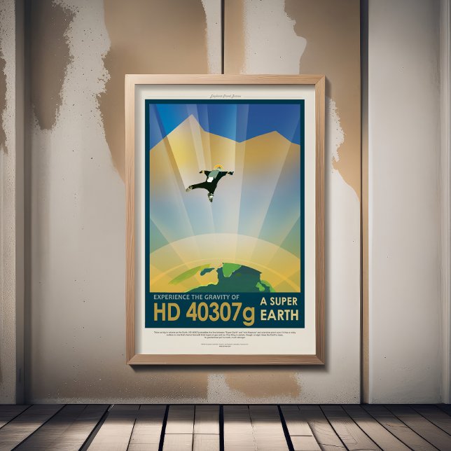 Sci-Fi Travel Ad, Planet HD 40307g Photo Print (Creator Uploaded)