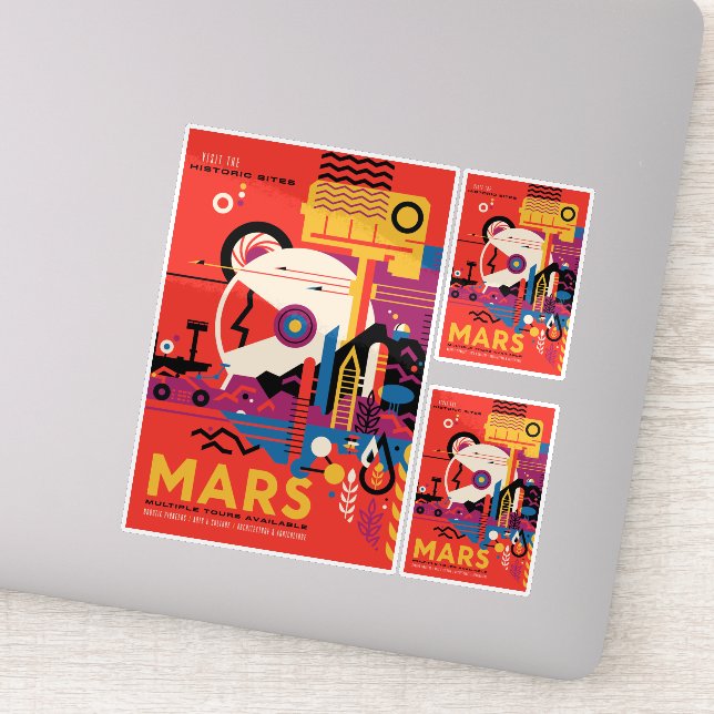 Sci-Fi Travel Ad, Planet Mars (Detail)