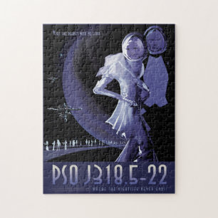Sci-Fi Travel Ad, Planet PSO J318.5-22 Jigsaw Puzzle