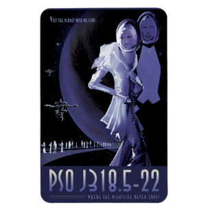 Sci-Fi Travel Ad, Planet PSO J318.5-22 Magnet