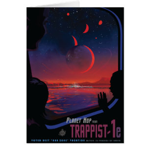 Sci-Fi Travel Ad, Planet Trapist-1e