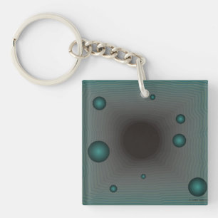Sci Fi Wormhole Alien UFO Space Extra-Terrestrial Key Ring