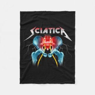 Sciatica - Funny Chiropractor - Sne - Orthopedic  Fleece Blanket