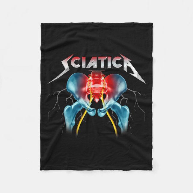 Sciatica - Funny Chiropractor - Sne - Orthopedic  Fleece Blanket (Front)