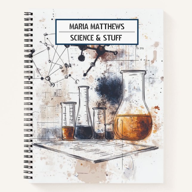 Science and chemistry themed Notebook (Front)