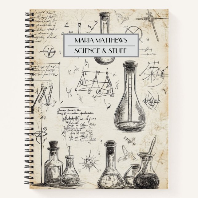 Science and Stuff custom Notebook (Front)