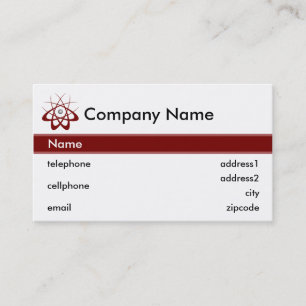 Science and Technology Business Card Design