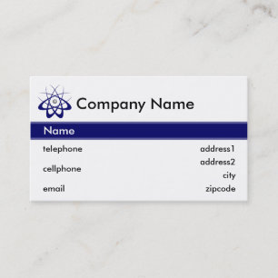 Science and Technology Business Card Design