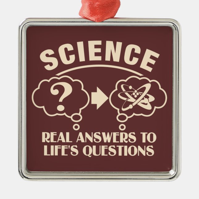 Science Answers custom ornament (Front)