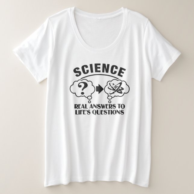 Science Answers shirt - choose style & colour (Design Front)