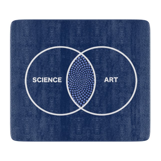 Science / Art Venn Diagram Cutting Board (Front)