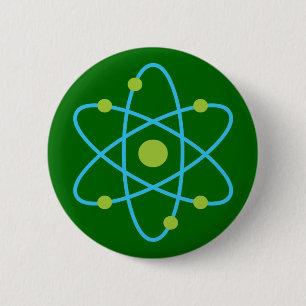 Science Atom 6 Cm Round Badge