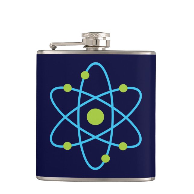 Science Atom Hip Flask (Front)
