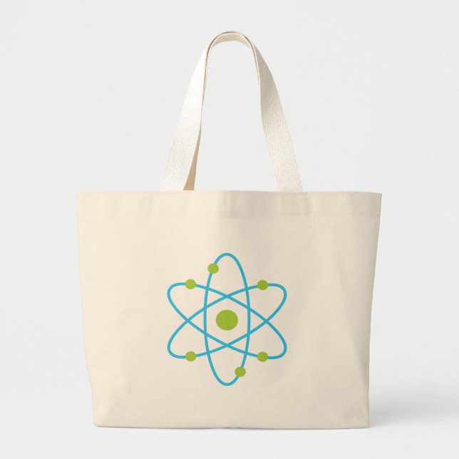 Science Atom Large Tote Bag (Front)