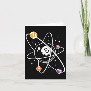Science Atom Pool Lover 8- Billiards  Card