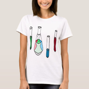Science Beakers Test Tubes Solutions STEM T-Shirt