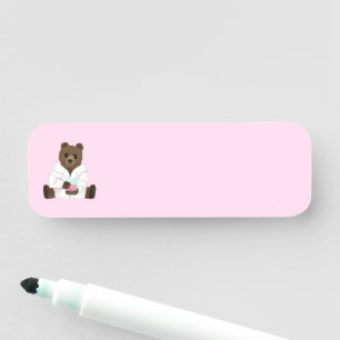 Science Bear Name Tag