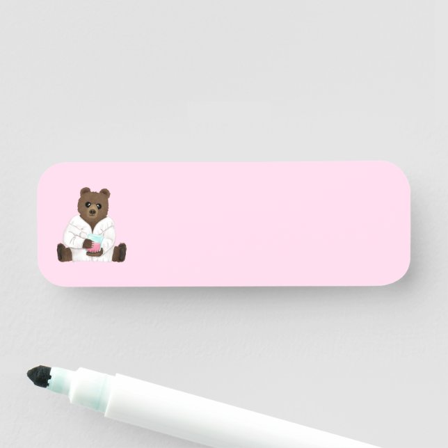 Science Bear Name Tag (In Situ)
