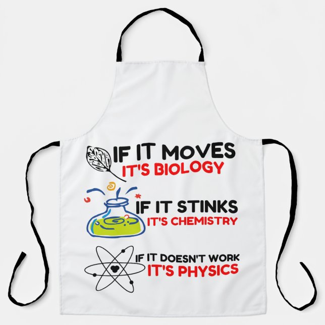 Science BIOLOGY CHEMISTRY PHYSICS Apron (Front)