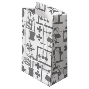 Science Biology Physics Geology Math Pattern Small Gift Bag