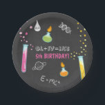 Science Birthday Paper plates Experiment Lab Girl<br><div class="desc">♥ A wonderful addition to your party! Science theme.</div>