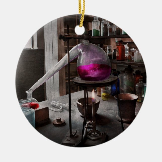 Science - Chemist - Chemistry for Medicine Ceramic Tree Decoration (Front)