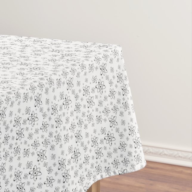 Science Chemistry Atom Pattern Rectangle Tablecloth (In Situ)